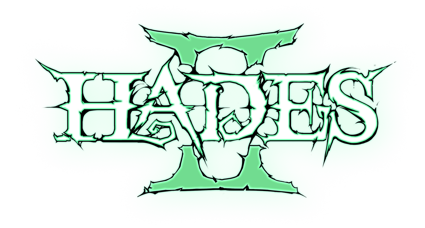 Green and white stylized text logo on a white background