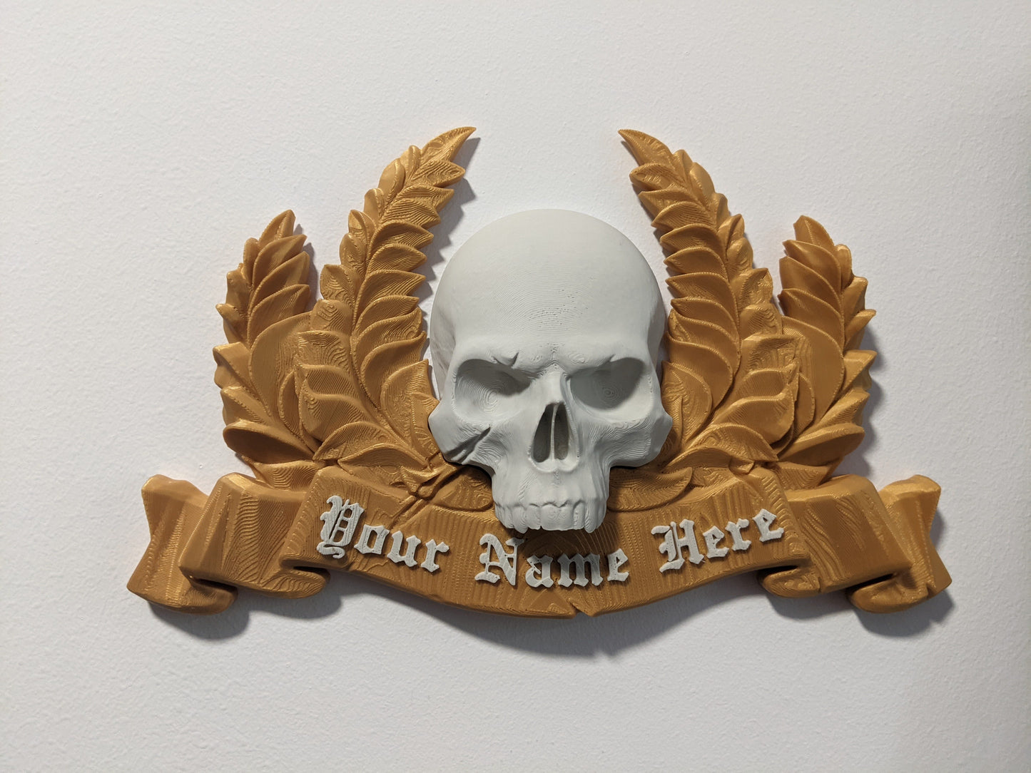 Space Marine 2 Inspired personalized plate, imperial laurel skull poster, gift for gamers, warhammer 40k