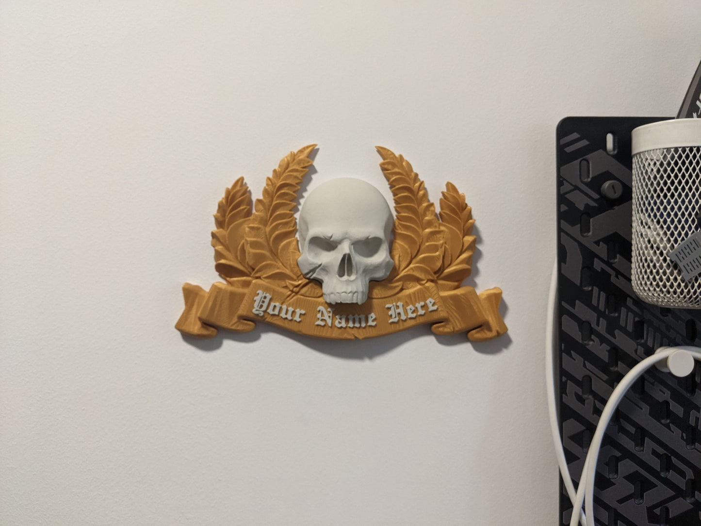 Space Marine 2 Inspired personalized plate, imperial laurel skull poster, gift for gamers, warhammer 40k