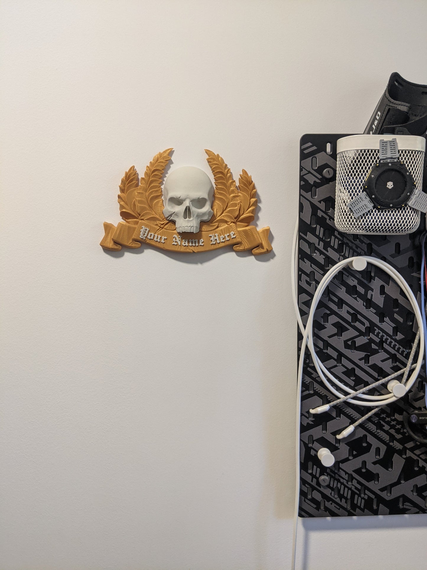 Space Marine 2 Inspired personalized plate, imperial laurel skull poster, gift for gamers, warhammer 40k