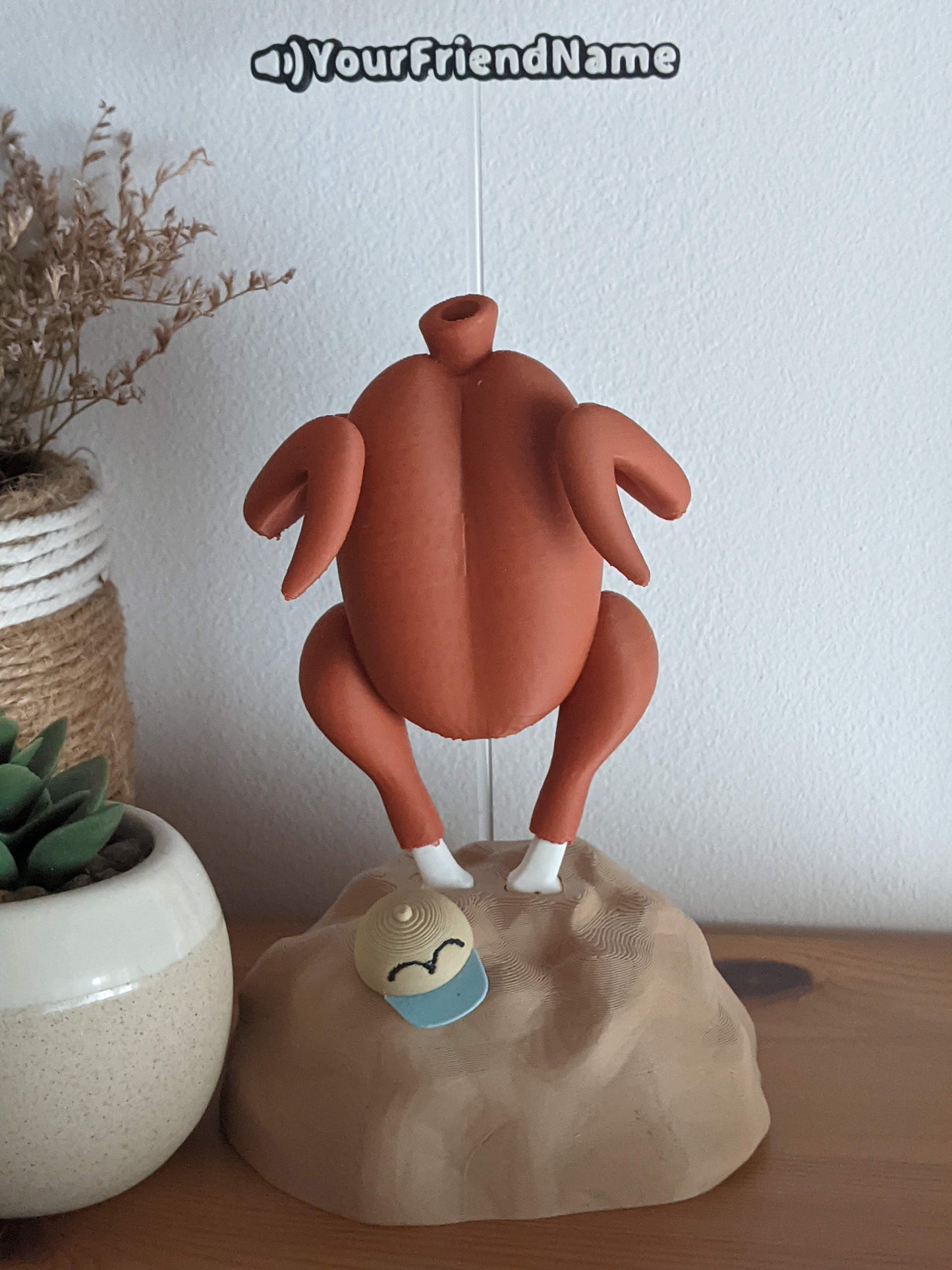 Peak Video Game Inspired Chicken Miniature | Desk Decor | Gamer Friend Gift | Game Collectible