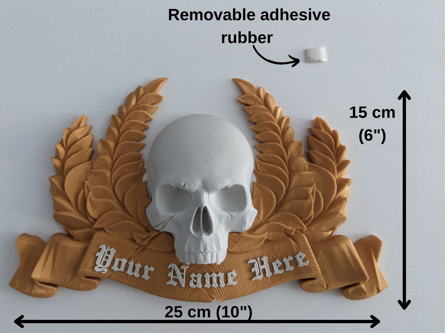 Space Marine 2 Inspired personalized plate, imperial laurel skull poster, gift for gamers, warhammer 40k