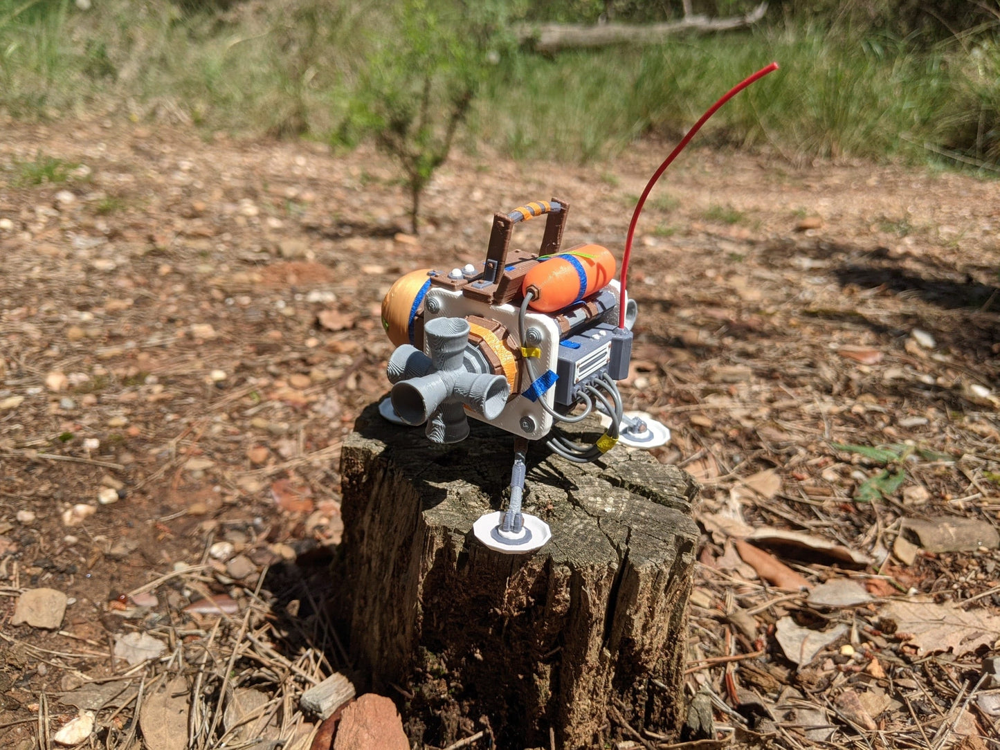 Outer wilds model ship miniature back