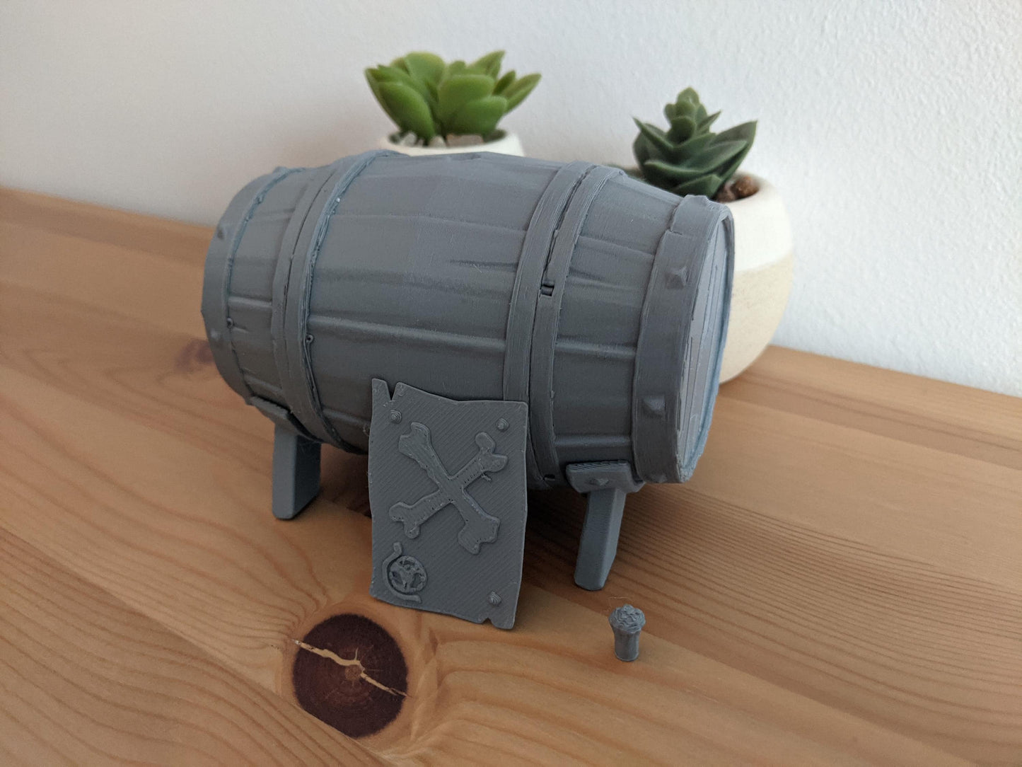 Sea of Thieves Gunpowder Barrel Keg Miniature No color