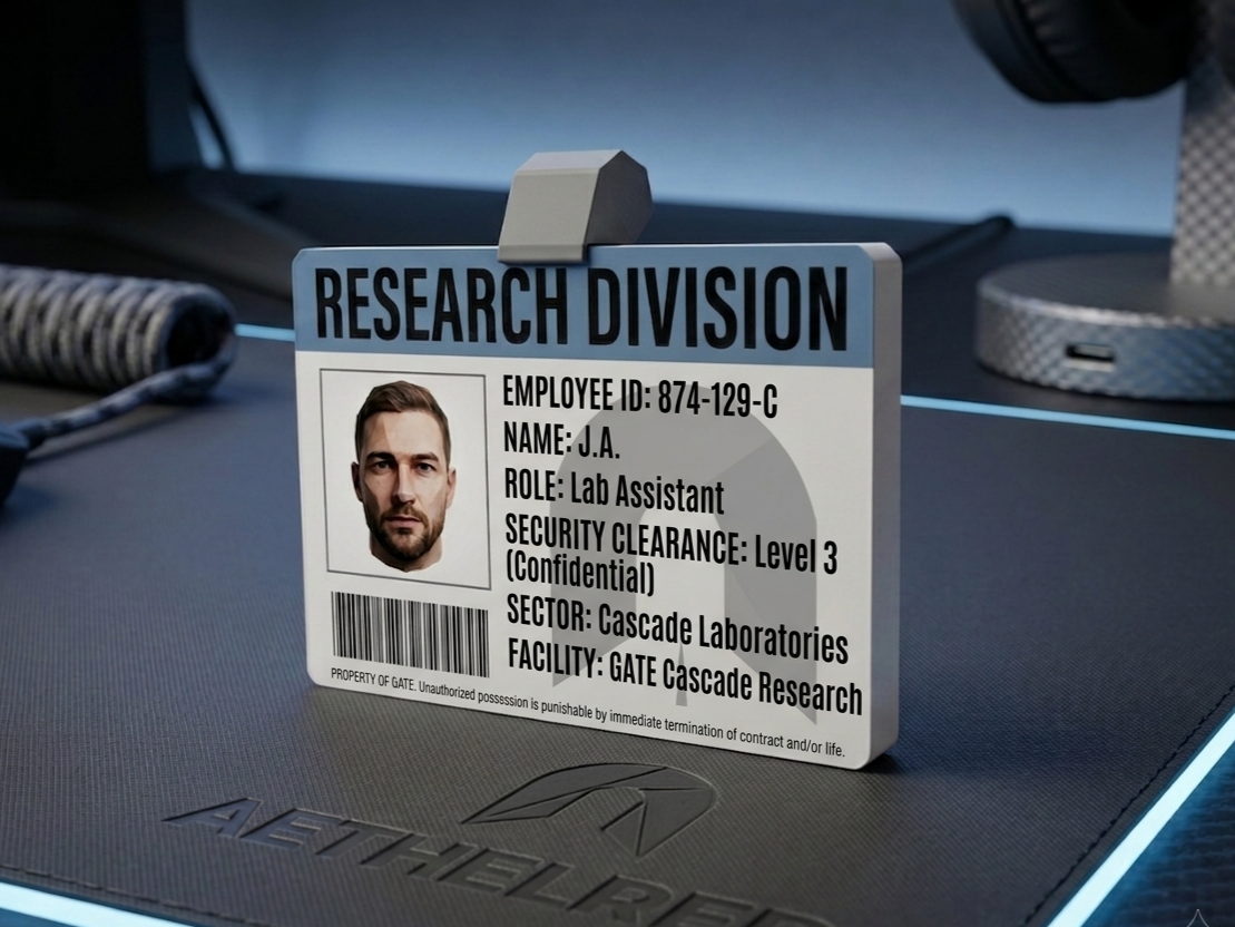 Abiotic Factor Personalized ID Card | Game Prop Badge | Gamer Gift