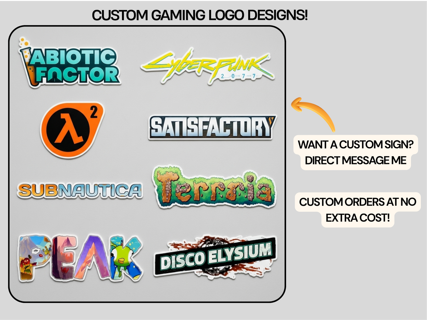Disco Elysium Gaming Wall Logo Sign | Gamer Room Decor