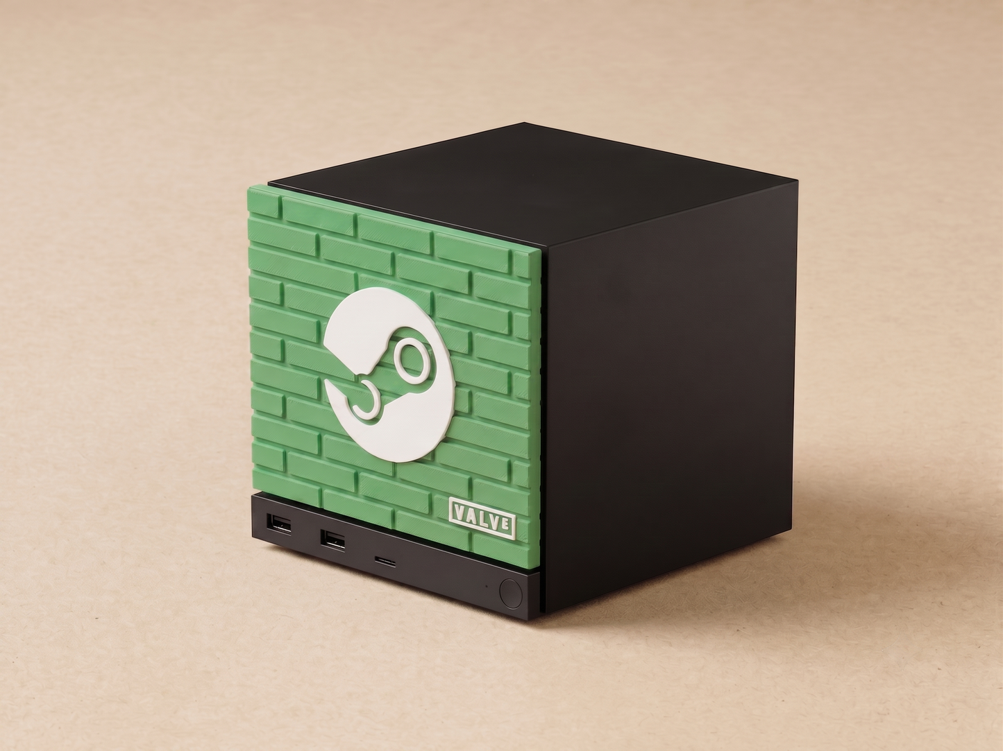Steam Machine Front Plate Brick 3D Textures | Valve & Steam Logo Faceplate | Steam Machine Mod