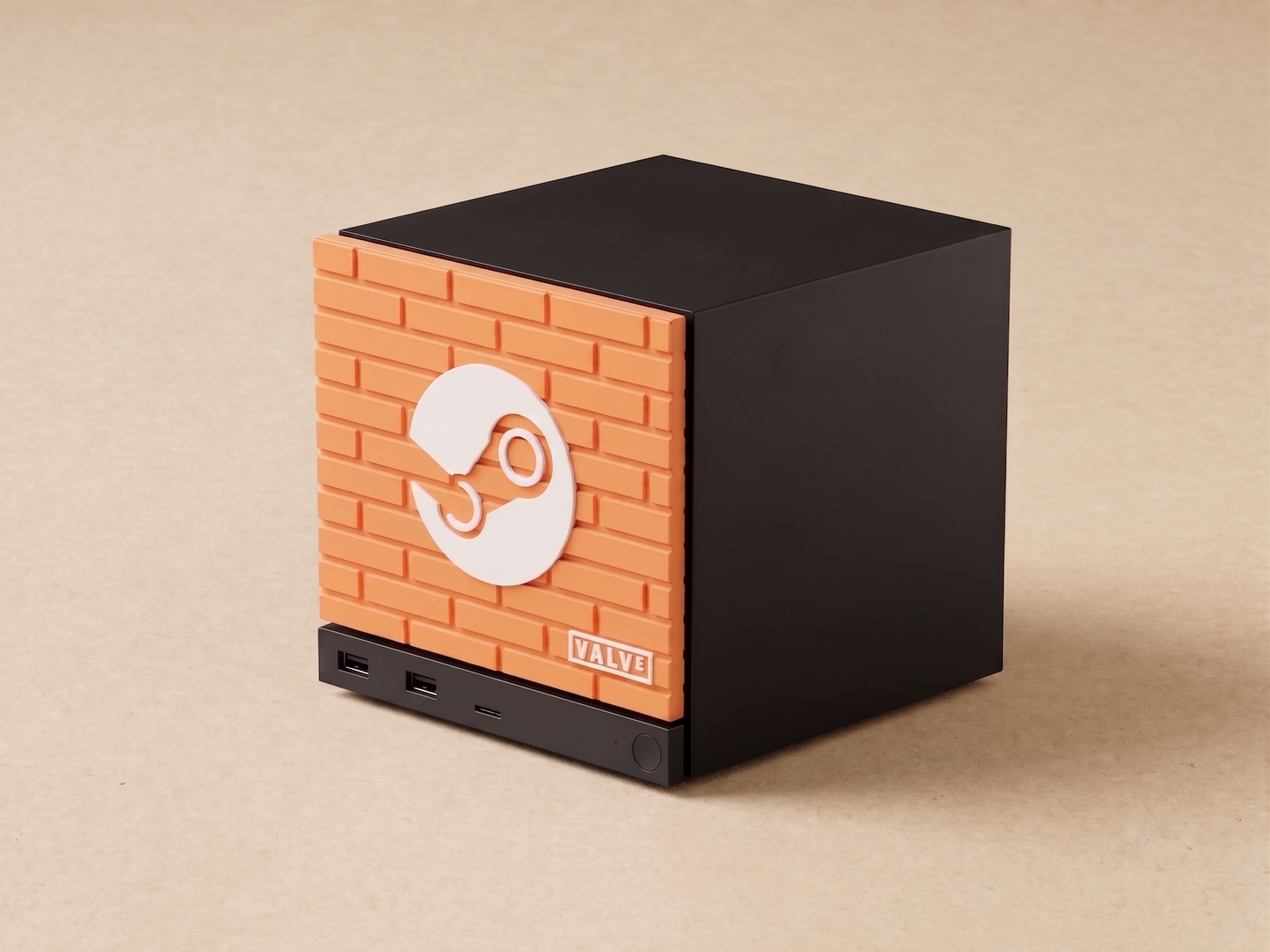 Steam Machine Front Plate Brick 3D Textures | Valve & Steam Logo Faceplate | Steam Machine Mod