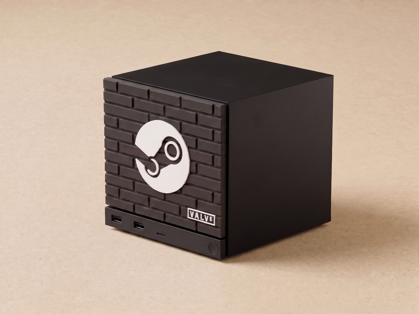 Steam Machine Front Plate Brick 3D Textures | Valve & Steam Logo Faceplate | Steam Machine Mod
