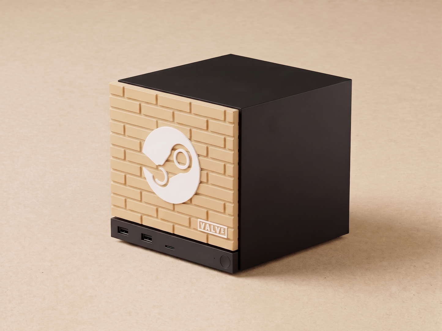 Steam Machine Front Plate Brick 3D Textures | Valve & Steam Logo Faceplate | Steam Machine Mod