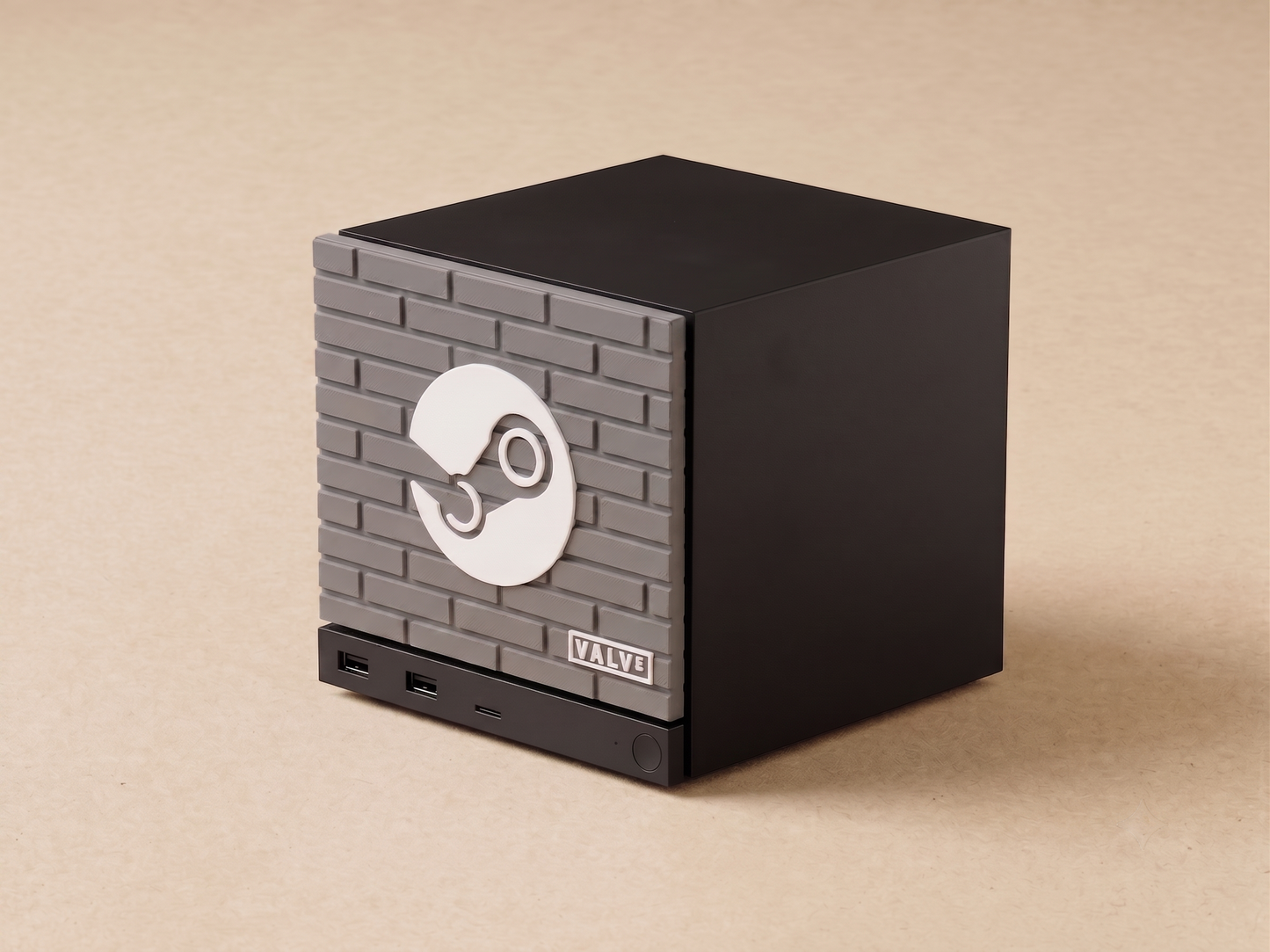Steam Machine Front Plate Brick 3D Textures | Valve & Steam Logo Faceplate | Steam Machine Mod