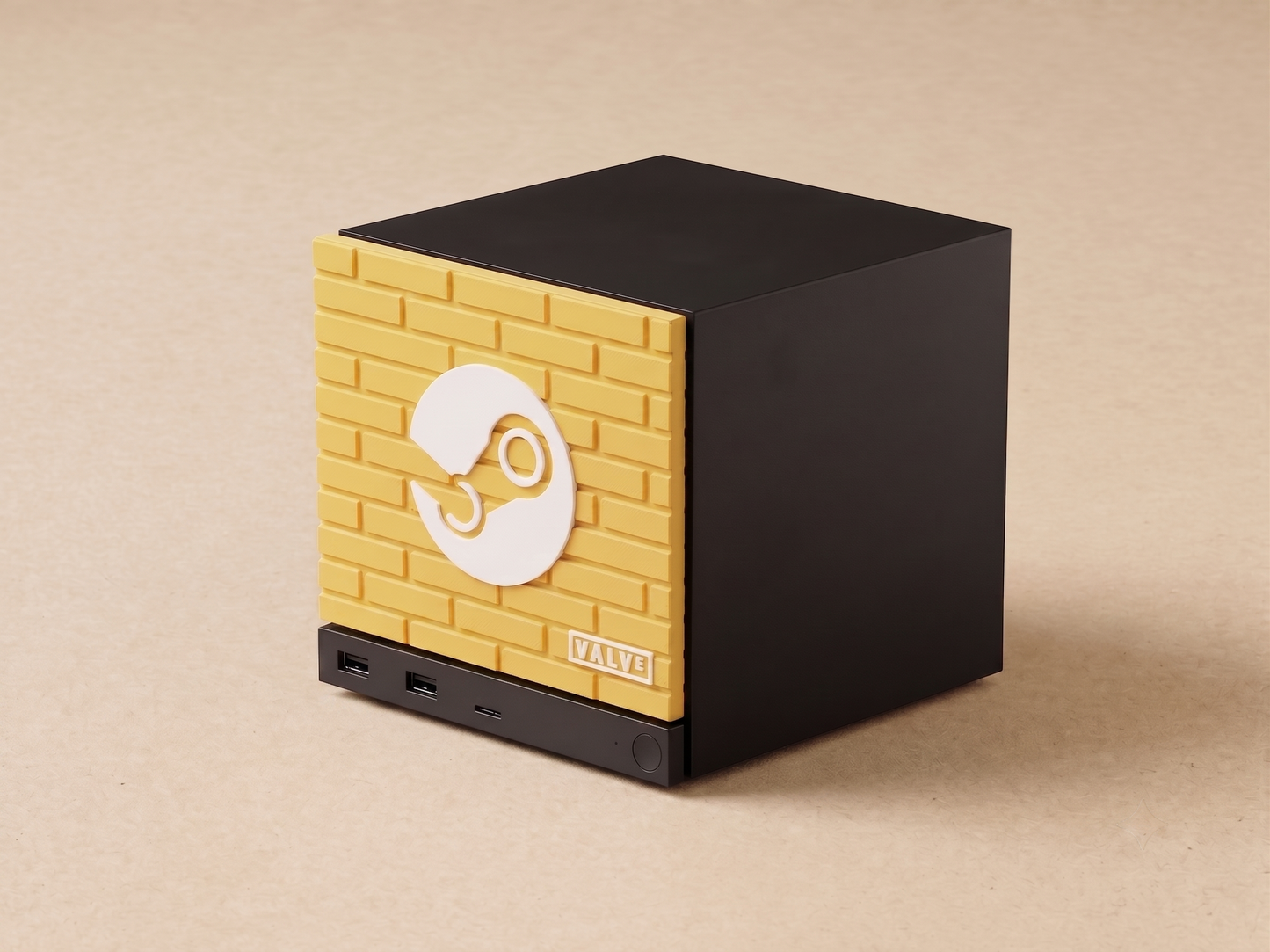 Steam Machine Front Plate Brick 3D Textures | Valve & Steam Logo Faceplate | Steam Machine Mod