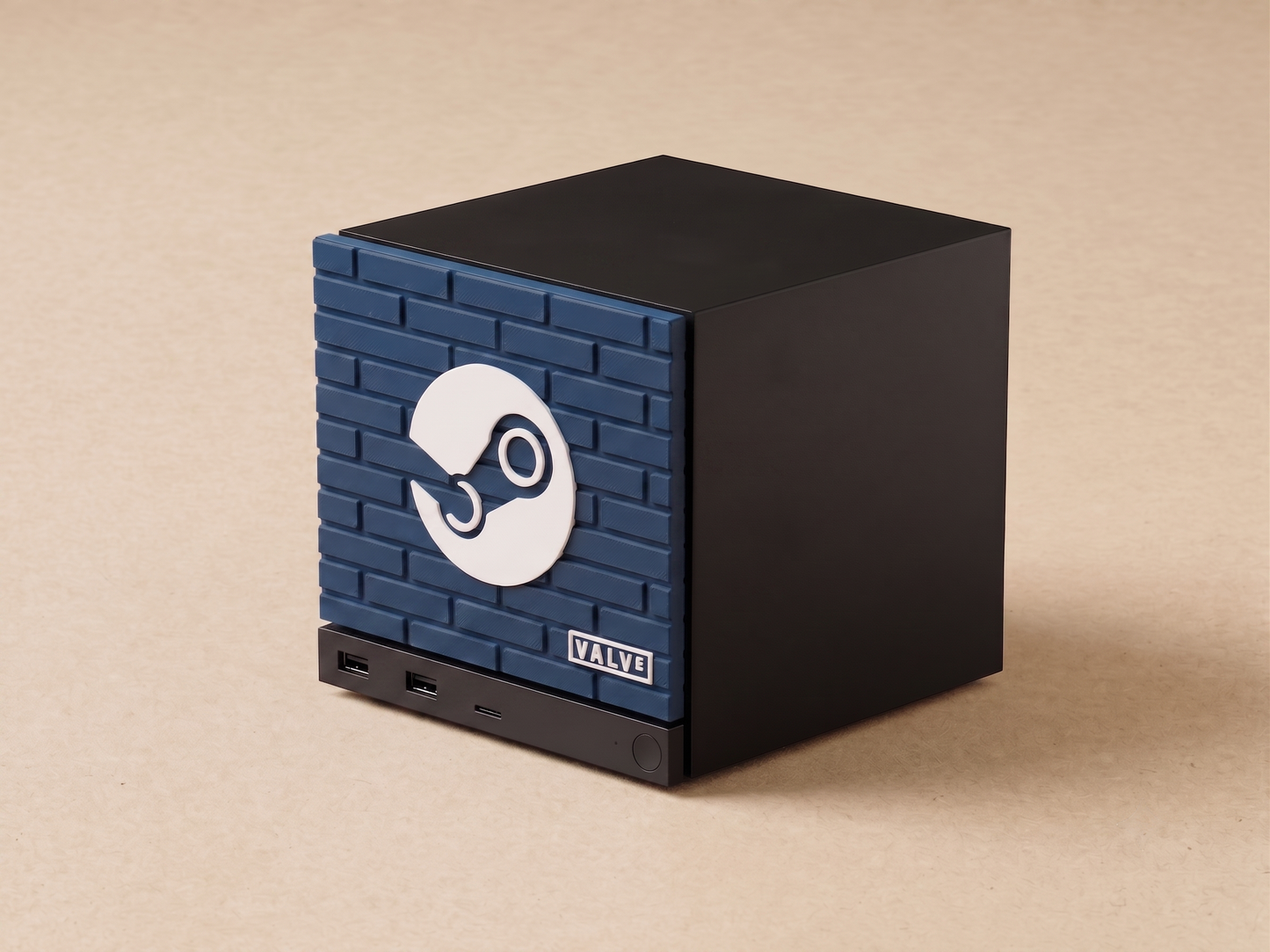 Steam Machine Front Plate Brick 3D Textures | Valve & Steam Logo Faceplate | Steam Machine Mod