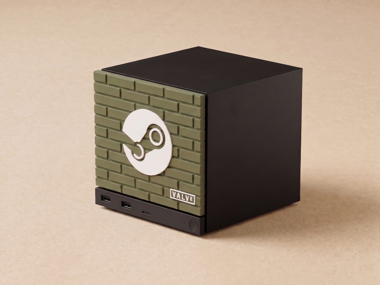 Steam Machine Front Plate Brick 3D Textures | Valve & Steam Logo Faceplate | Steam Machine Mod