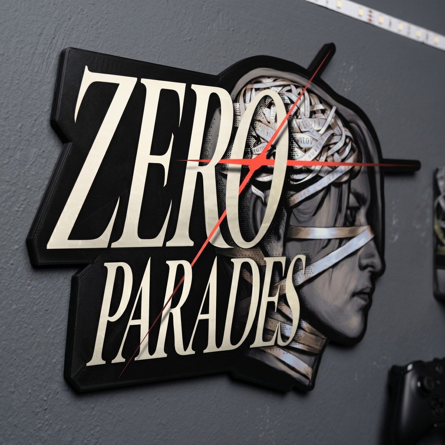 Zero Parades Gaming Wall Logo Sign | Gamer Room Decor