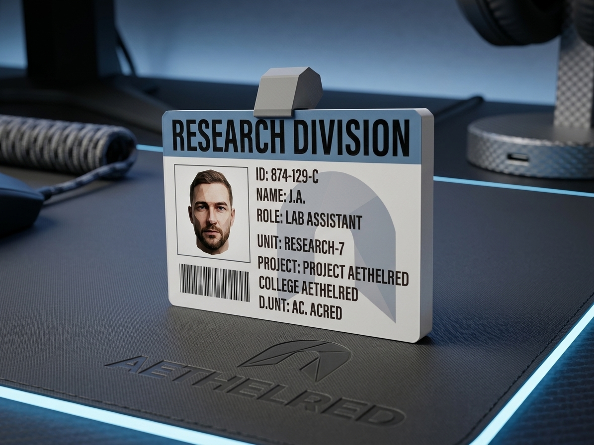 Abiotic Factor Personalized ID Card | Game Prop Badge | Gamer Gift