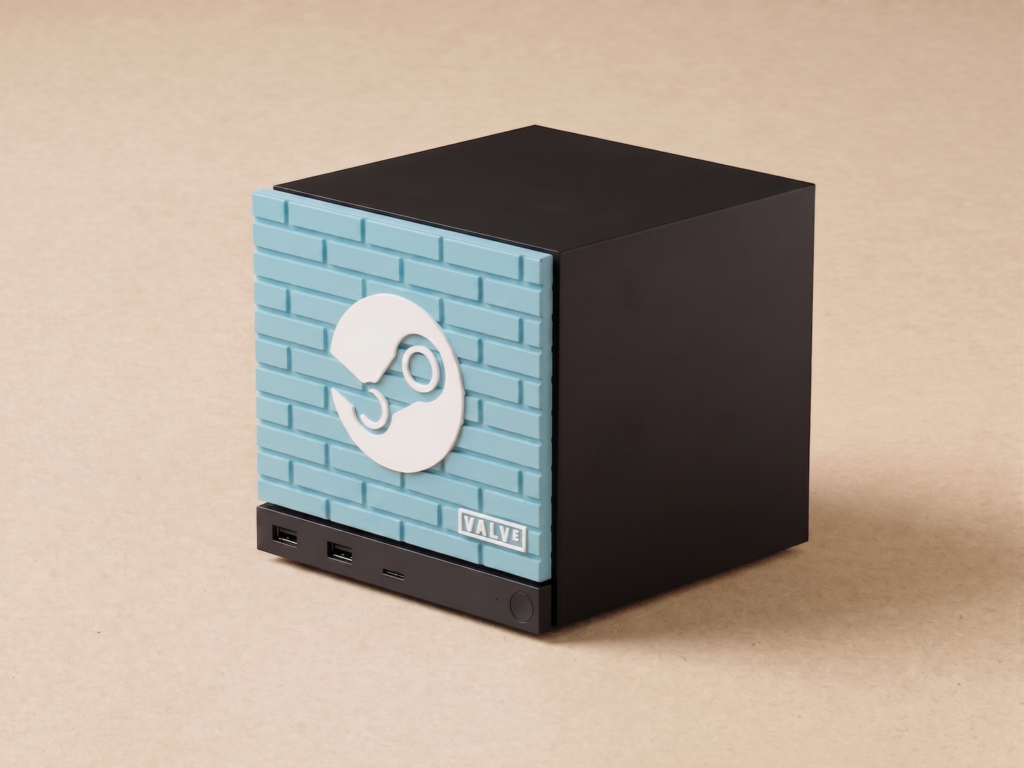 Steam Machine Front Plate Brick 3D Textures | Valve & Steam Logo Faceplate | Steam Machine Mod