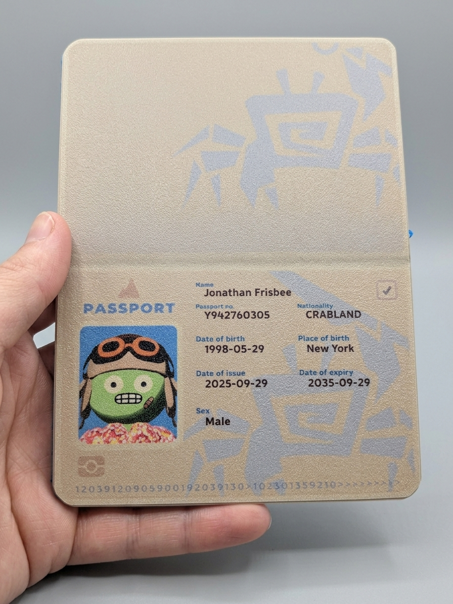 Peak Game Personalized Passport Prop | Custom Avatar ID Book | Gamer Gift | Fake Passport Replica | Cosplay Collectible