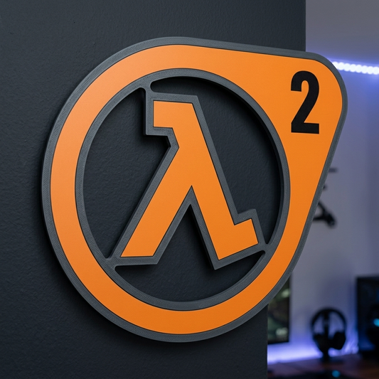 Logo of Half-Life 2 on a dark background