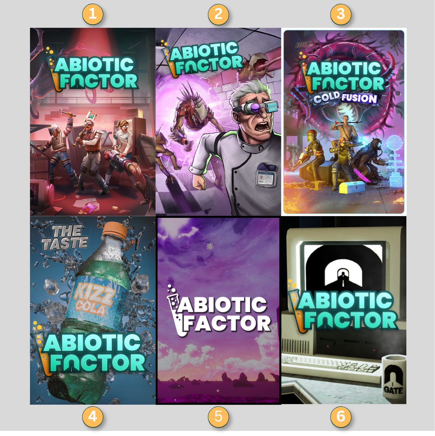 Abiotic Factor LED Lightbox Gaming Poster | Custom Game Light Box | Gamer Room Decor | USB LED Frame