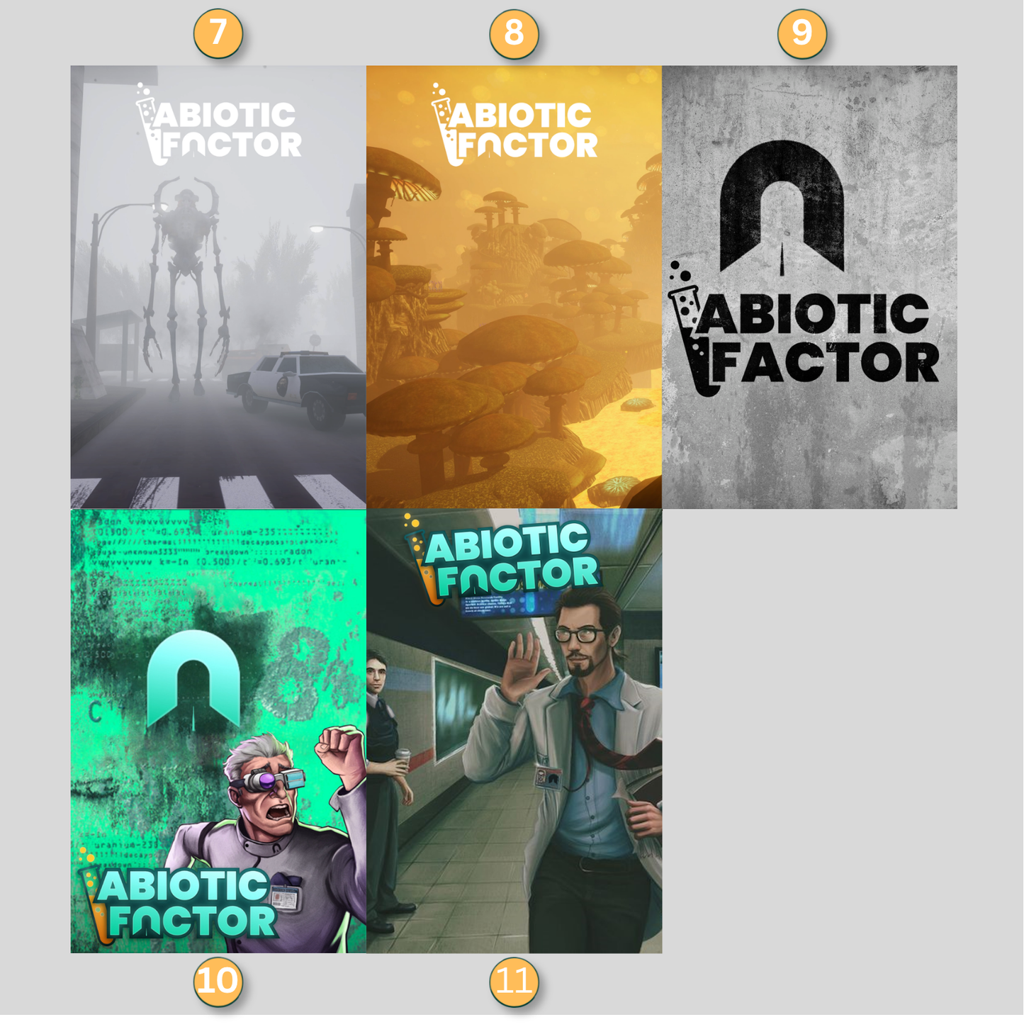 Abiotic Factor LED Lightbox Gaming Poster | Custom Game Light Box | Gamer Room Decor | USB LED Frame