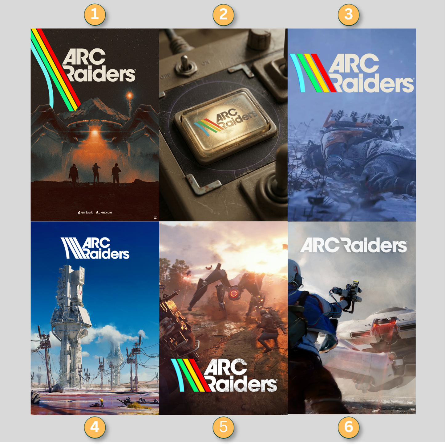 Arc Raiders LED Lightbox Gaming Poster | Custom Game Light Box | Gamer Room Decor | USB LED Frame