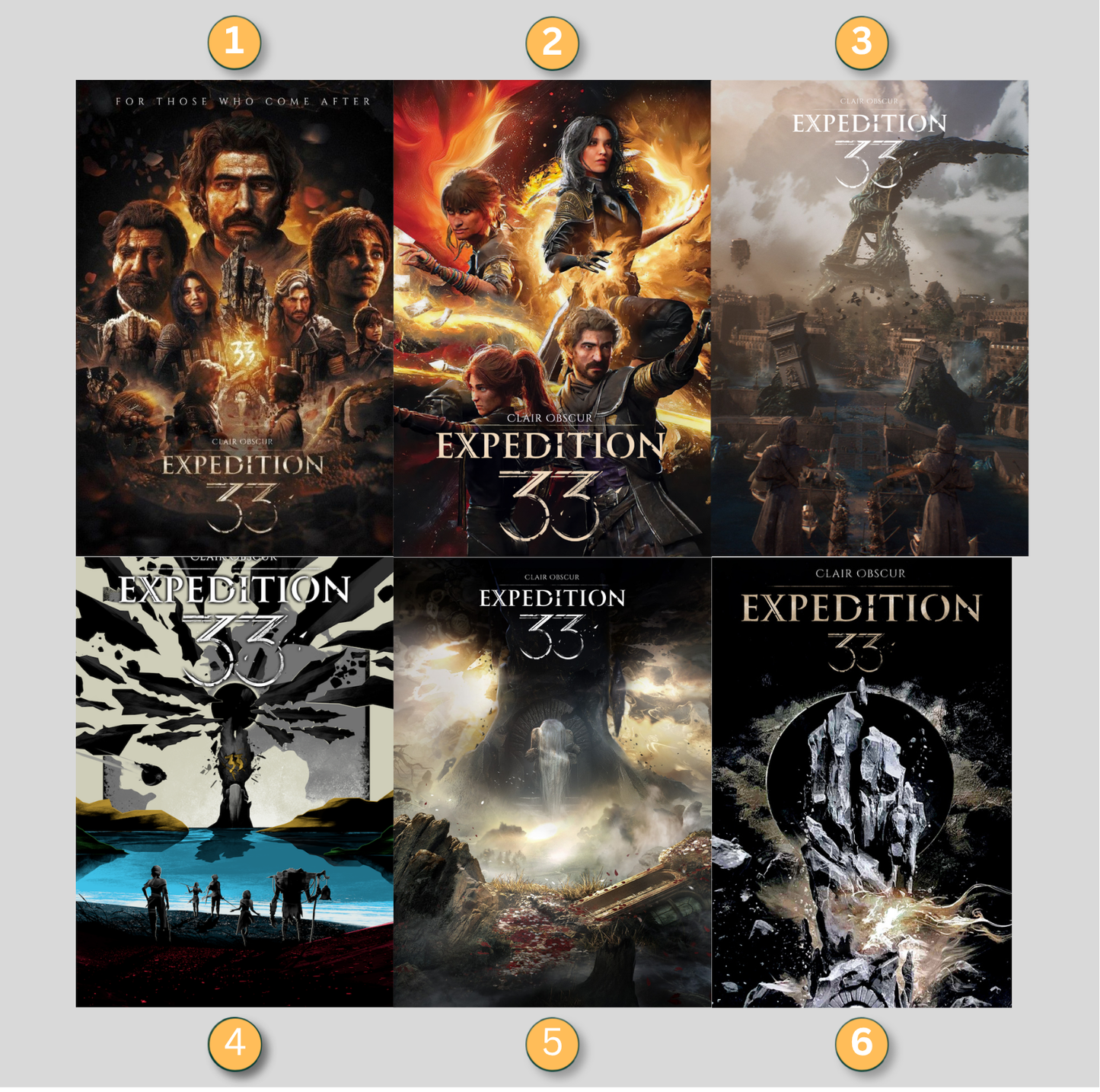 Clair Obscur: Expedtion 33 LED Lightbox Gaming Poster | Custom Game Light Box | Gamer Room Decor | USB LED Frame