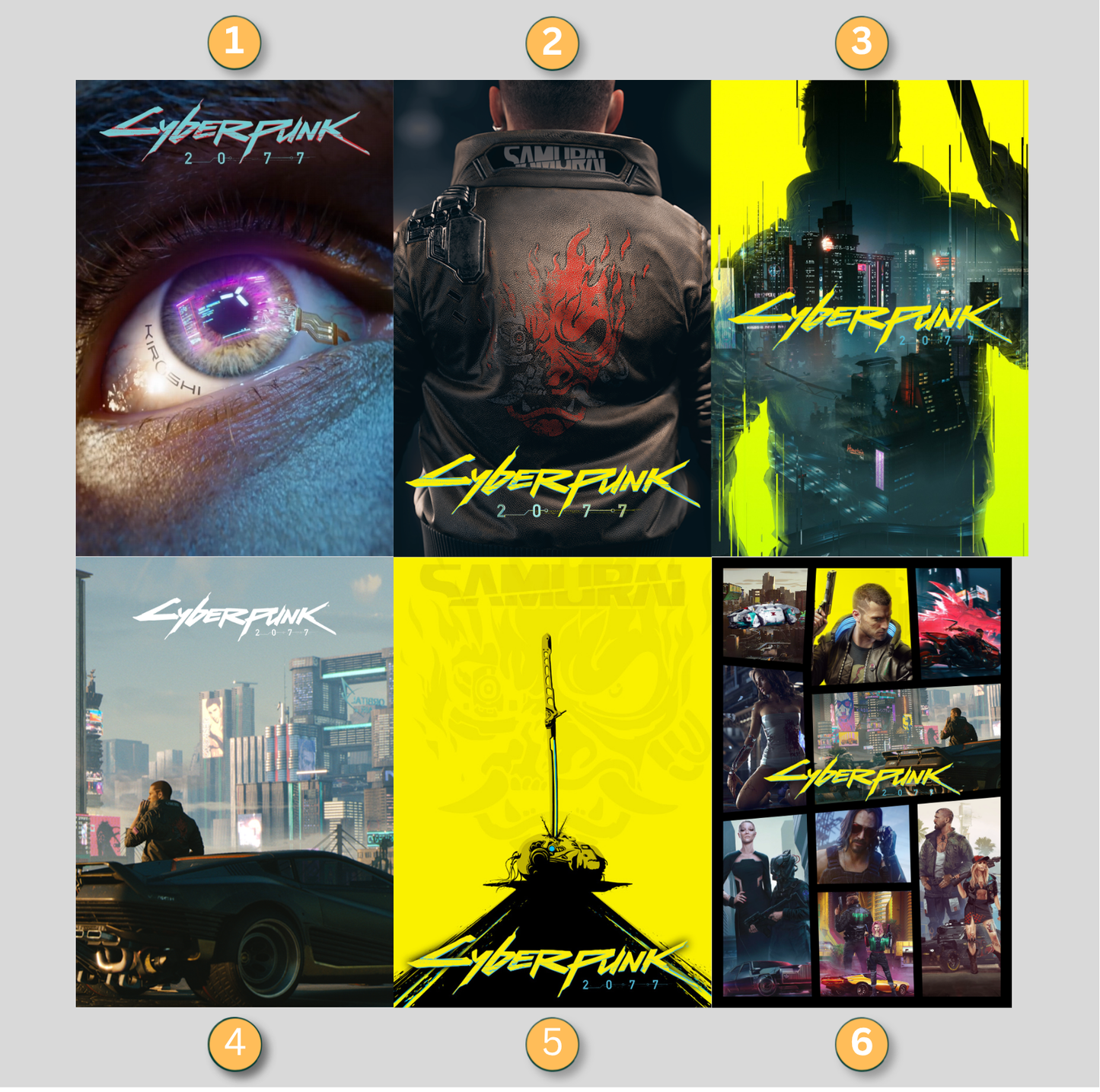 Cyberpunk 2077 LED Lightbox Gaming Poster | Custom Game Light Box | Gamer Room Decor | USB LED Frame