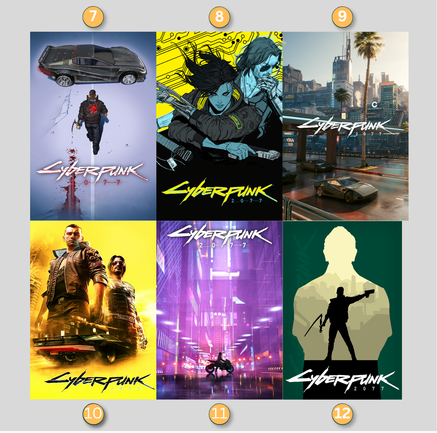 Cyberpunk 2077 LED Lightbox Gaming Poster | Custom Game Light Box | Gamer Room Decor | USB LED Frame