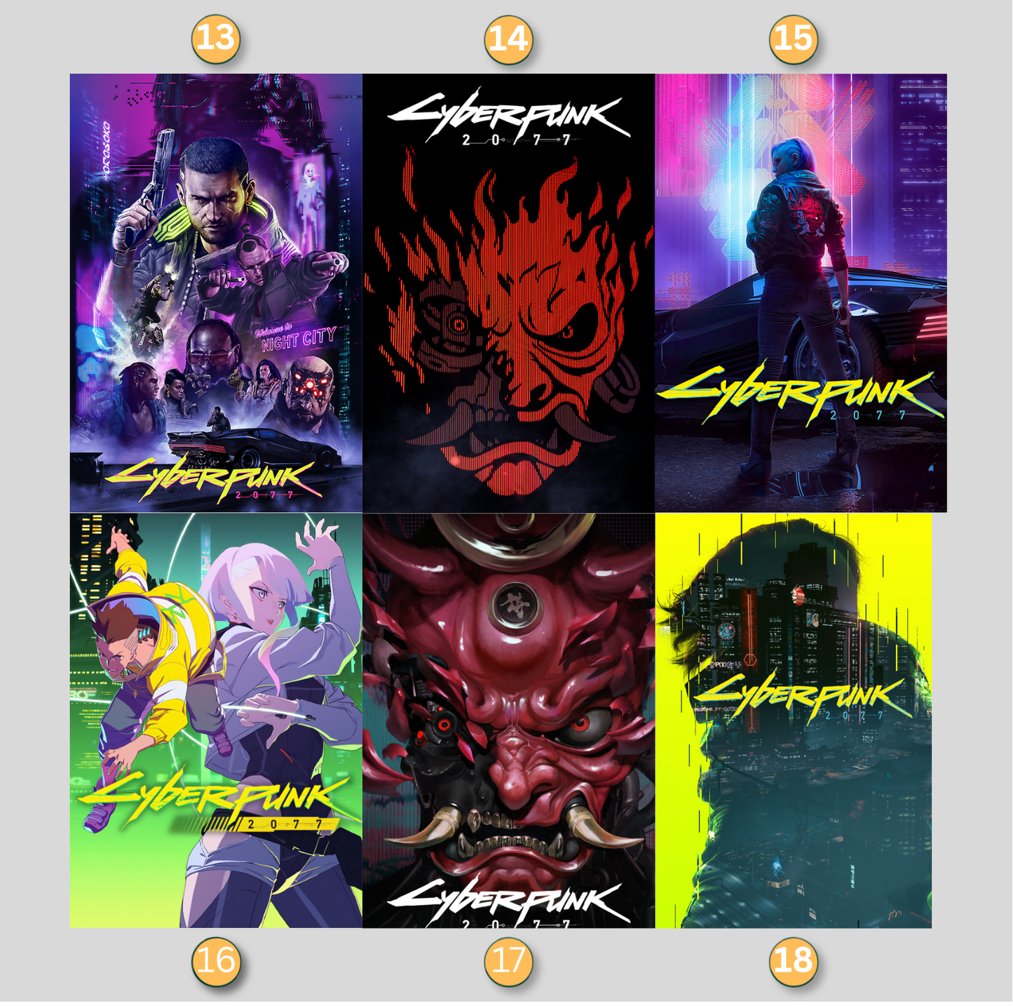 Cyberpunk 2077 LED Lightbox Gaming Poster | Custom Game Light Box | Gamer Room Decor | USB LED Frame