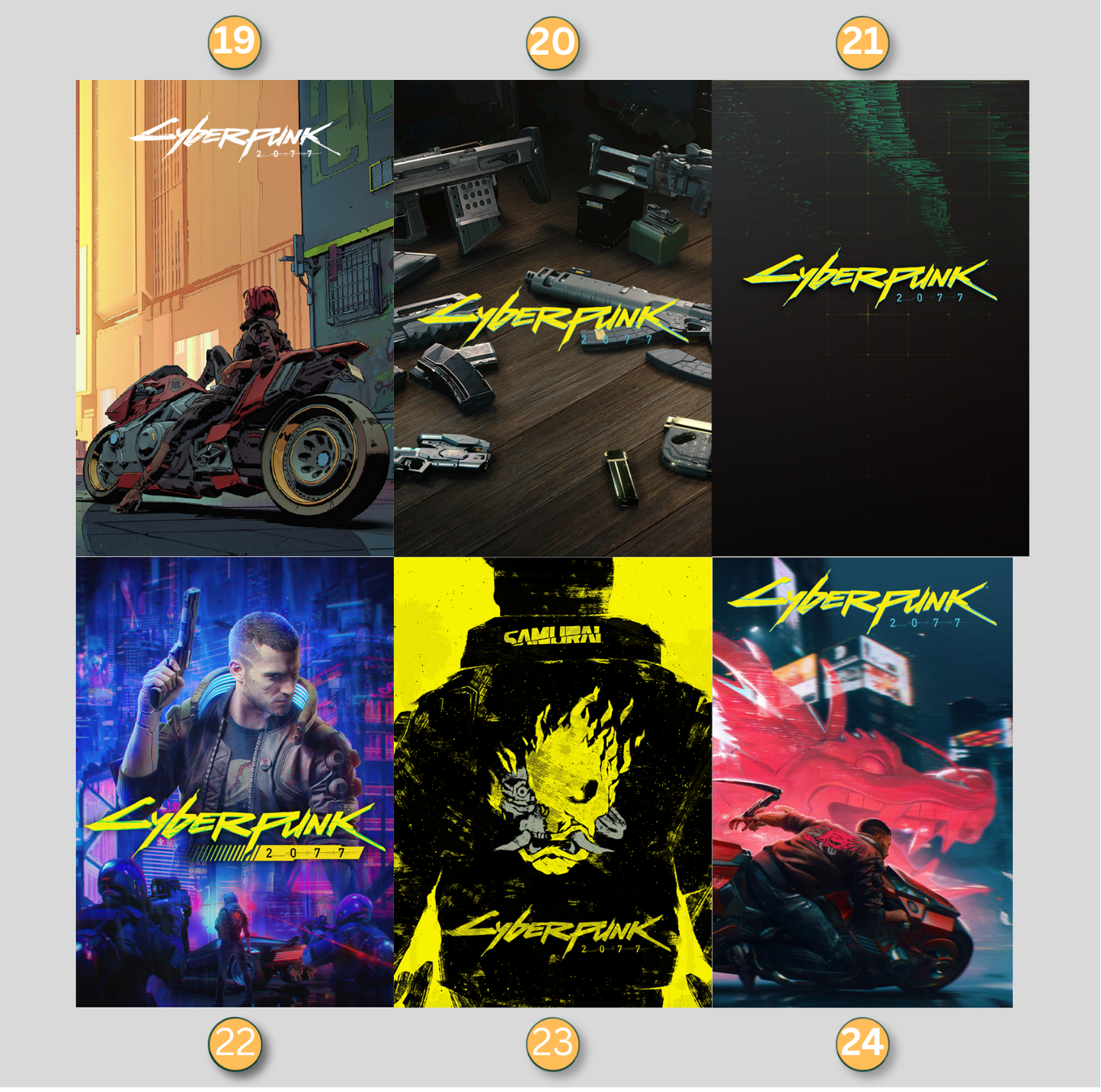 Cyberpunk 2077 LED Lightbox Gaming Poster | Custom Game Light Box | Gamer Room Decor | USB LED Frame