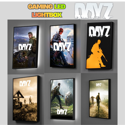 DayZ LED Lightbox Gaming Poster | Custom Game Light Box | Gamer Room Decor | USB LED Frame