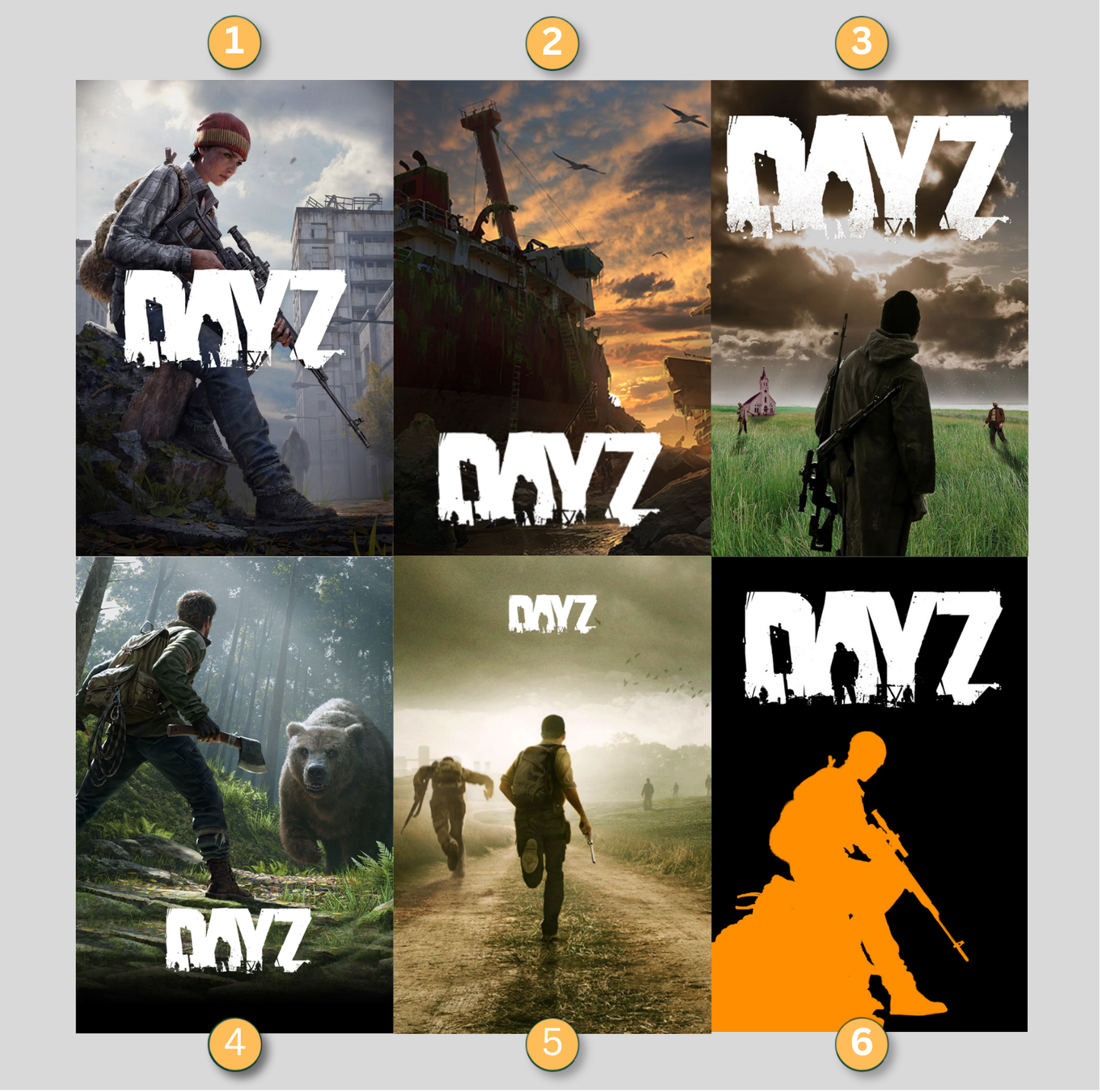 DayZ LED Lightbox Gaming Poster | Custom Game Light Box | Gamer Room Decor | USB LED Frame