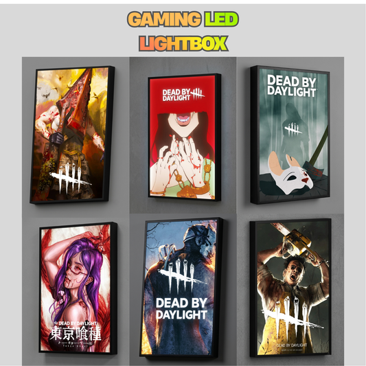Dead By Daylight LED Lightbox Gaming Poster | Custom Game Light Box | Gamer Room Decor | USB LED Frame