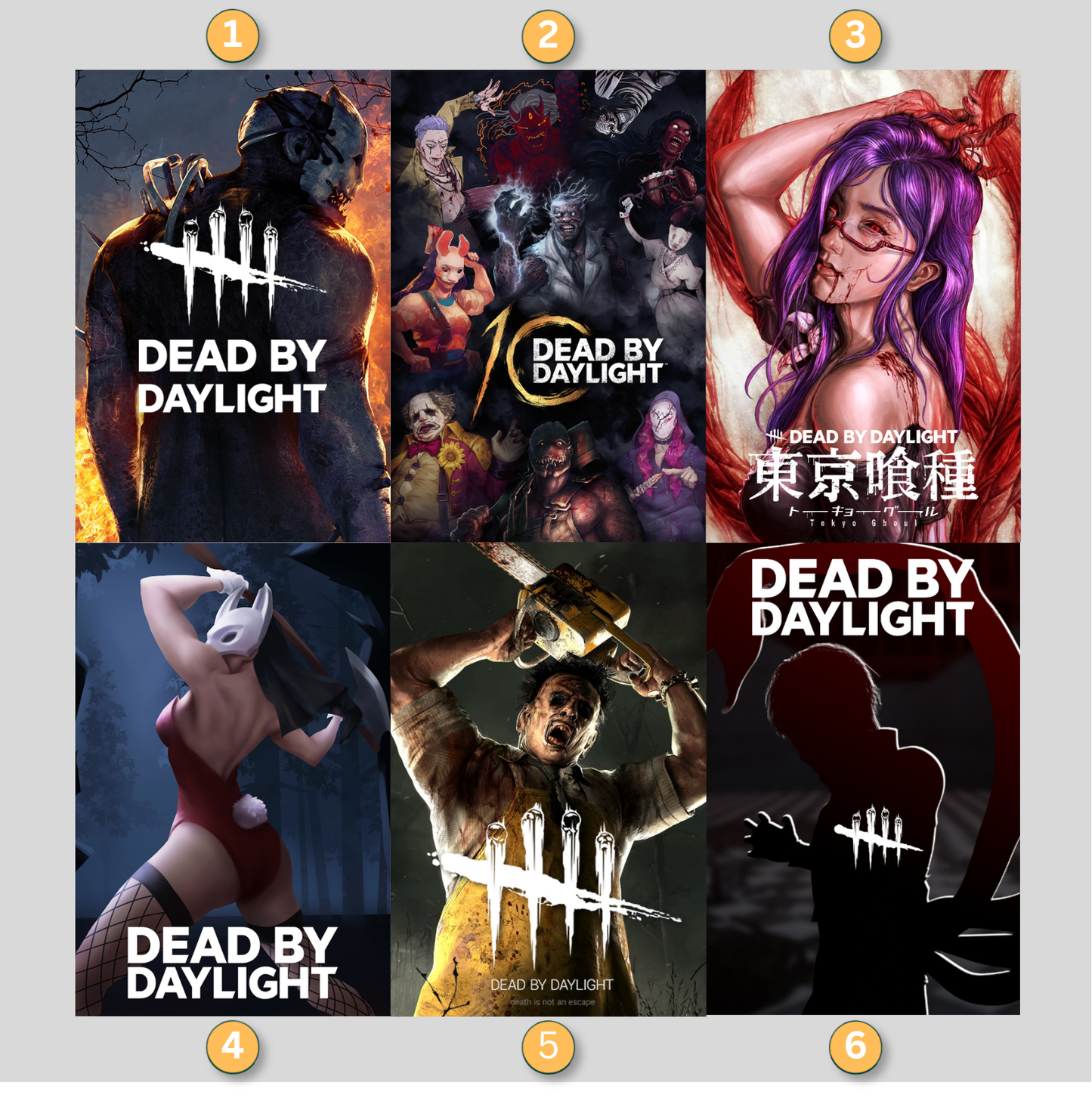 Dead By Daylight LED Lightbox Gaming Poster | Custom Game Light Box | Gamer Room Decor | USB LED Frame