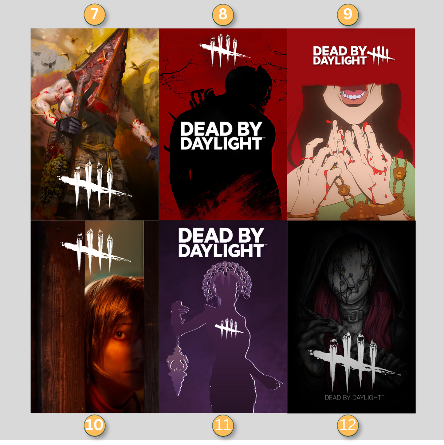 Dead By Daylight LED Lightbox Gaming Poster | Custom Game Light Box | Gamer Room Decor | USB LED Frame