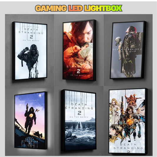 Death Stranding 2 LED Lightbox Gaming Poster | Custom Game Light Box | Gamer Room Decor | USB LED Frame