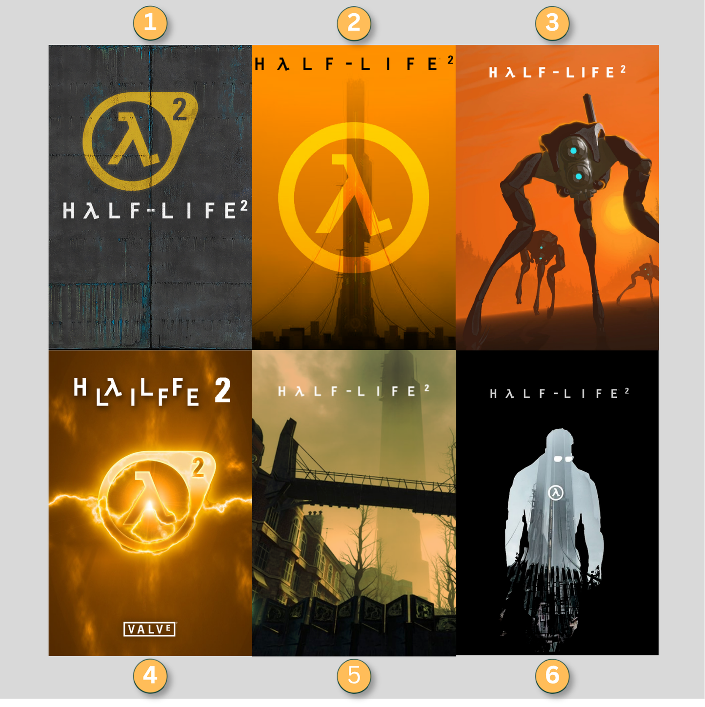 Half Life 2 LED Lightbox Gaming Poster | Custom Game Light Box | Gamer Room Decor | USB LED Frame