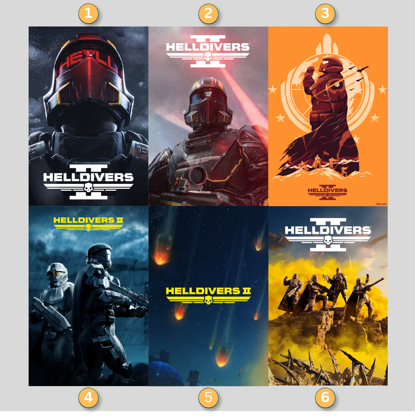 Helldivers 2 LED Lightbox Gaming Poster | Custom Game Light Box | Gamer Room Decor | USB LED Frame