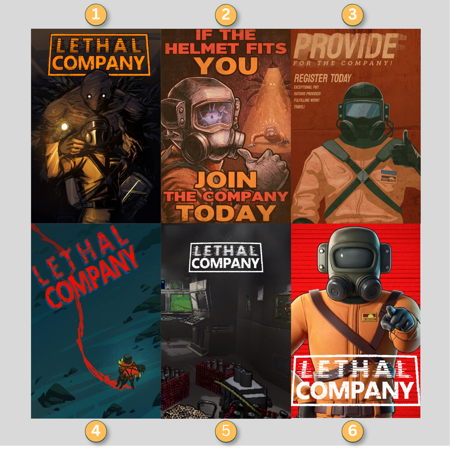 Lethal Company LED Lightbox Gaming Poster | Custom Game Light Box | Gamer Room Decor | USB LED Frame