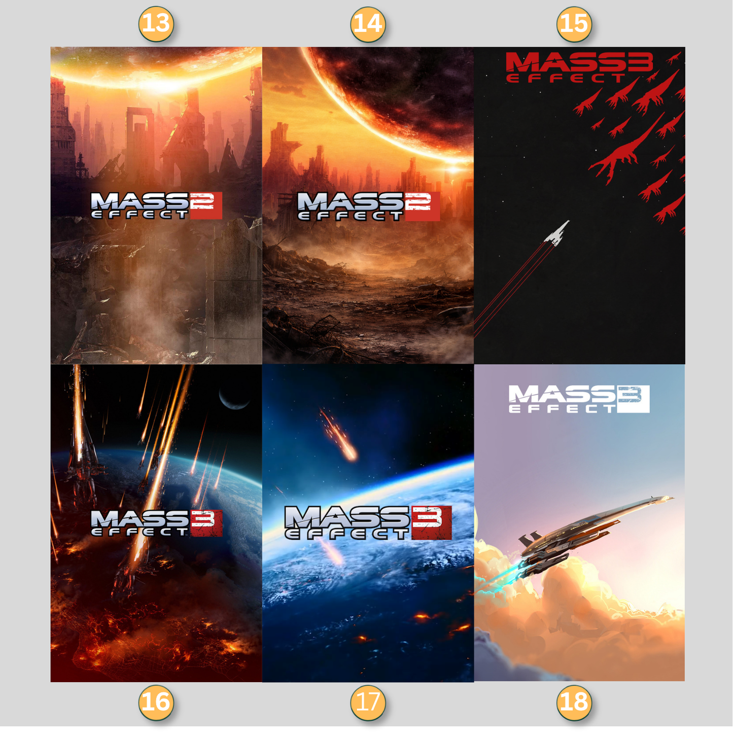 Mass Effect LED Lightbox Gaming Poster | Custom Game Light Box | Gamer Room Decor | USB LED Frame