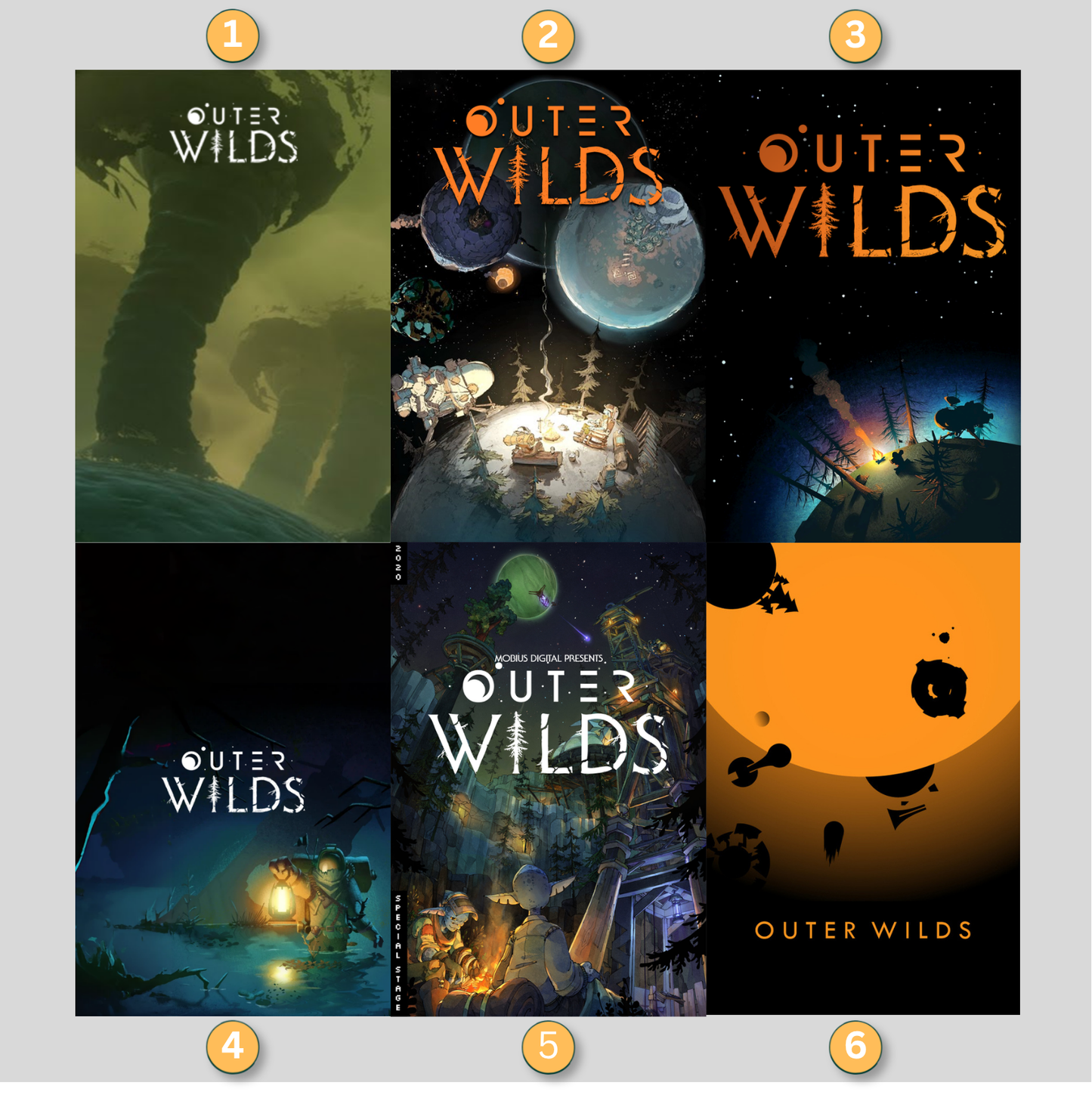 Outer Wilds LED Lightbox Gaming Poster | Custom Game Light Box | Gamer Room Decor | USB LED Frame