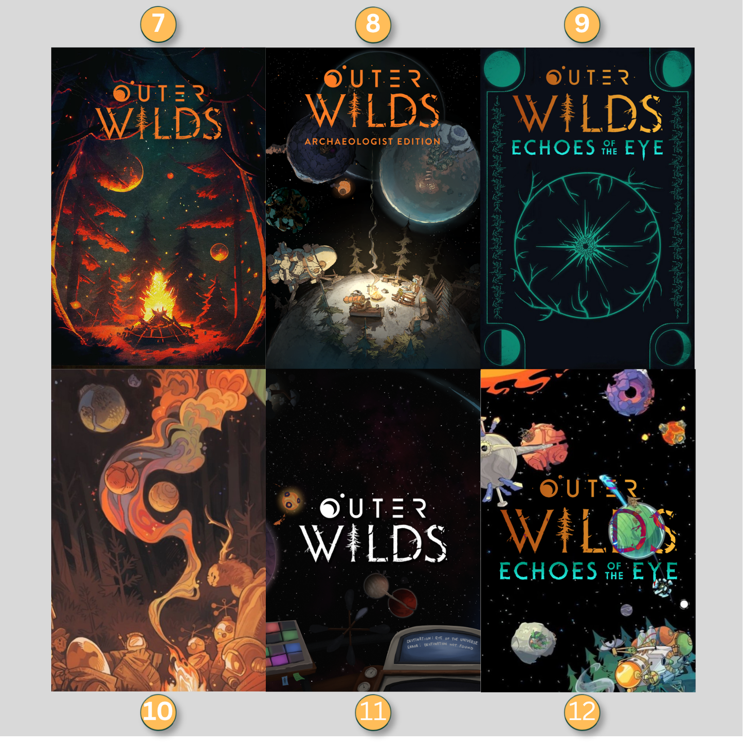 Outer Wilds LED Lightbox Gaming Poster | Custom Game Light Box | Gamer Room Decor | USB LED Frame