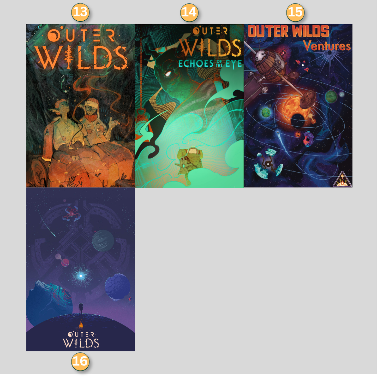 Outer Wilds LED Lightbox Gaming Poster | Custom Game Light Box | Gamer Room Decor | USB LED Frame