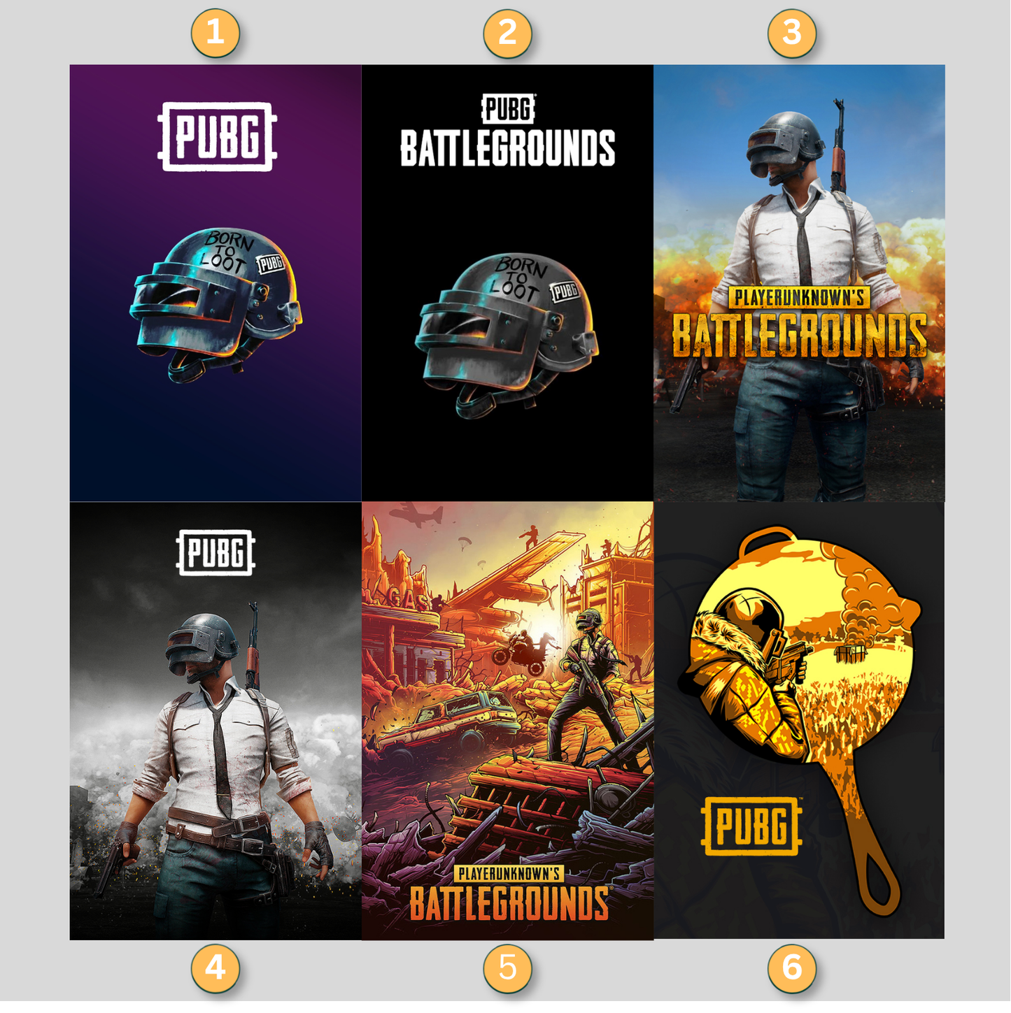 PubG Battleground LED Lightbox Gaming Poster | Custom Game Light Box | Gamer Room Decor | USB LED Frame
