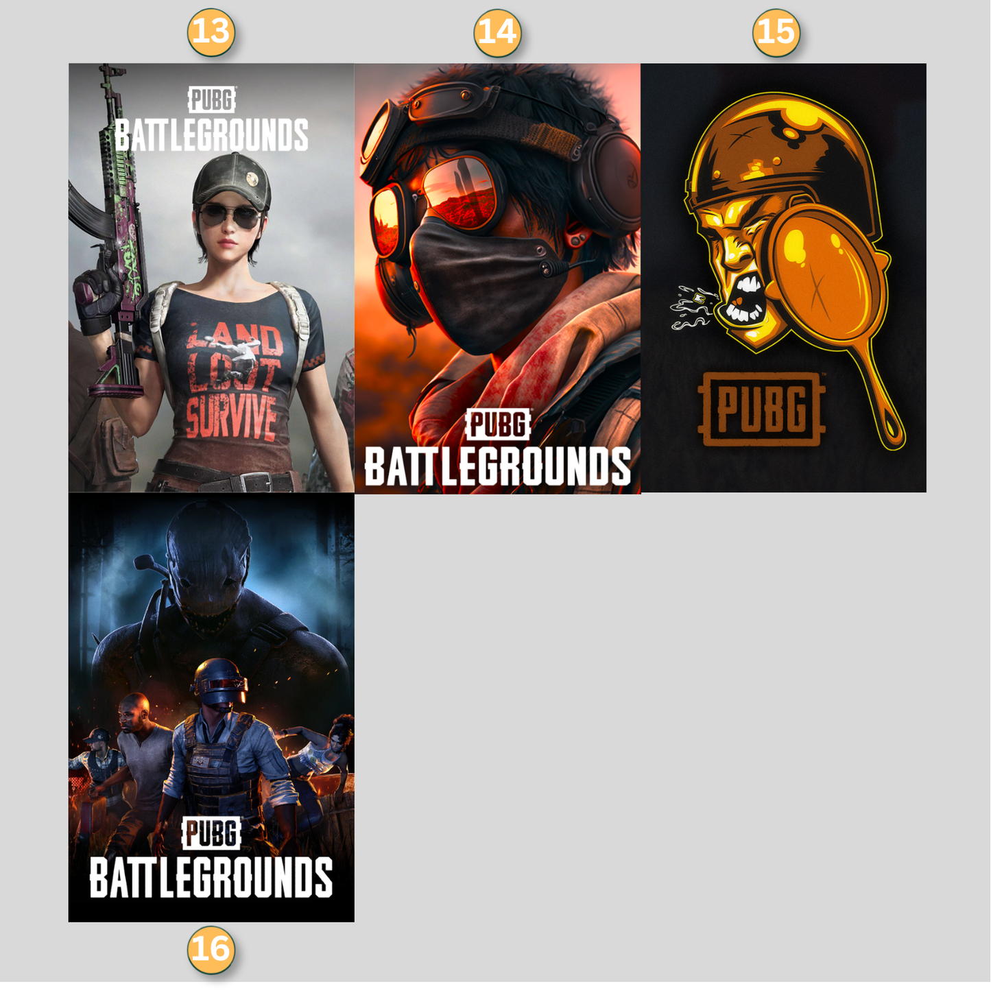PubG Battleground LED Lightbox Gaming Poster | Custom Game Light Box | Gamer Room Decor | USB LED Frame