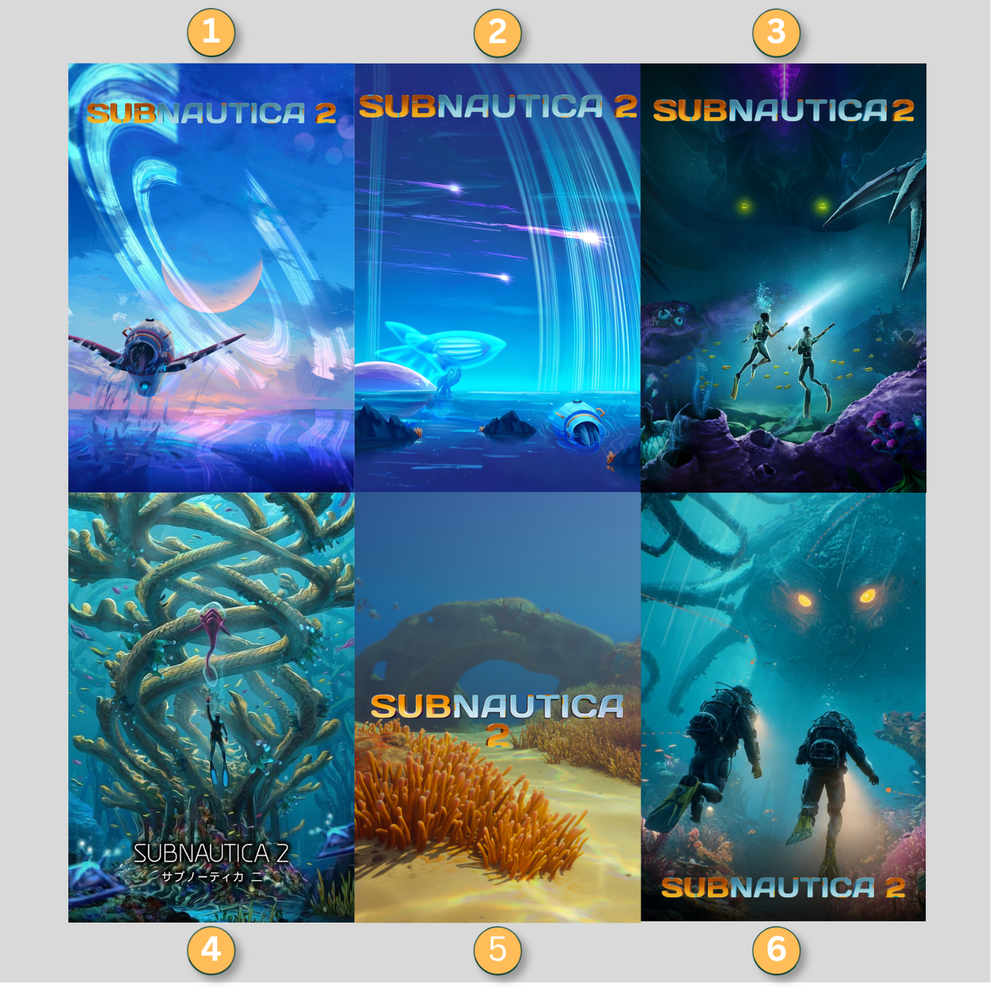 Subnautica 2 LED Lightbox Gaming Poster | Custom Game Light Box | Gamer Room Decor | USB LED Frame