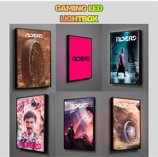 The Alters LED Lightbox Gaming Poster | Custom Game Light Box | Gamer Room Decor | USB LED Frame