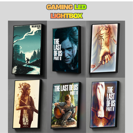 The Last Of Us Part 2 LED Lightbox Gaming Poster | Custom Game Light Box | Gamer Room Decor | USB LED Frame