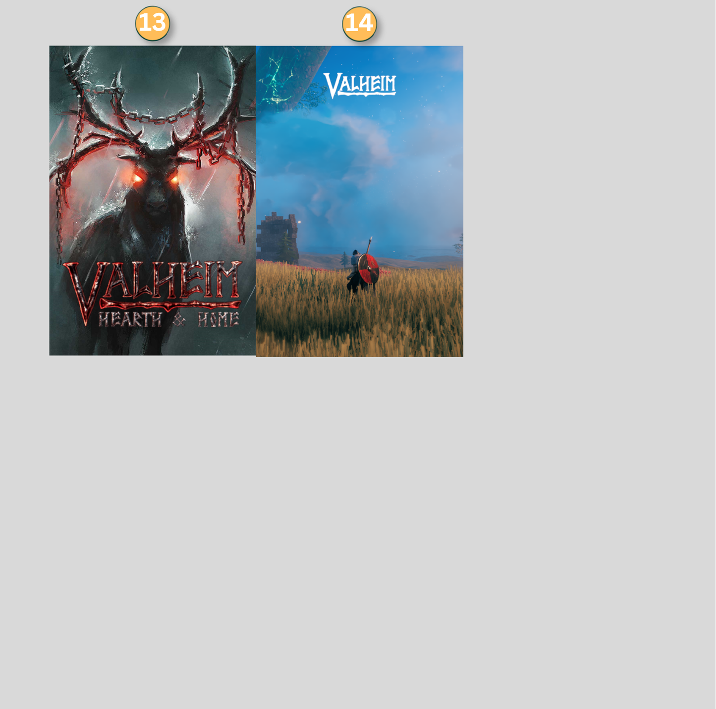 Valheim LED Lightbox Gaming Poster | Custom Game Light Box | Gamer Room Decor | USB LED Frame